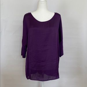 Jaclyn Smith Collection Purple Blouse